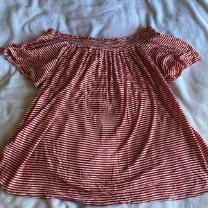 off-the shoulder picnic blouse